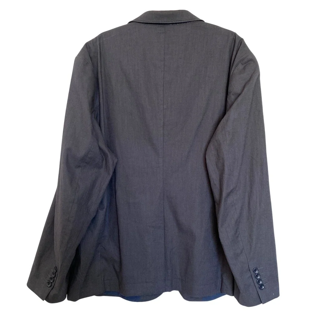 Paul Jones PJ Linen Blend Blazer Sport Coat Men 2XL Navy Coastal Preppy Jacket